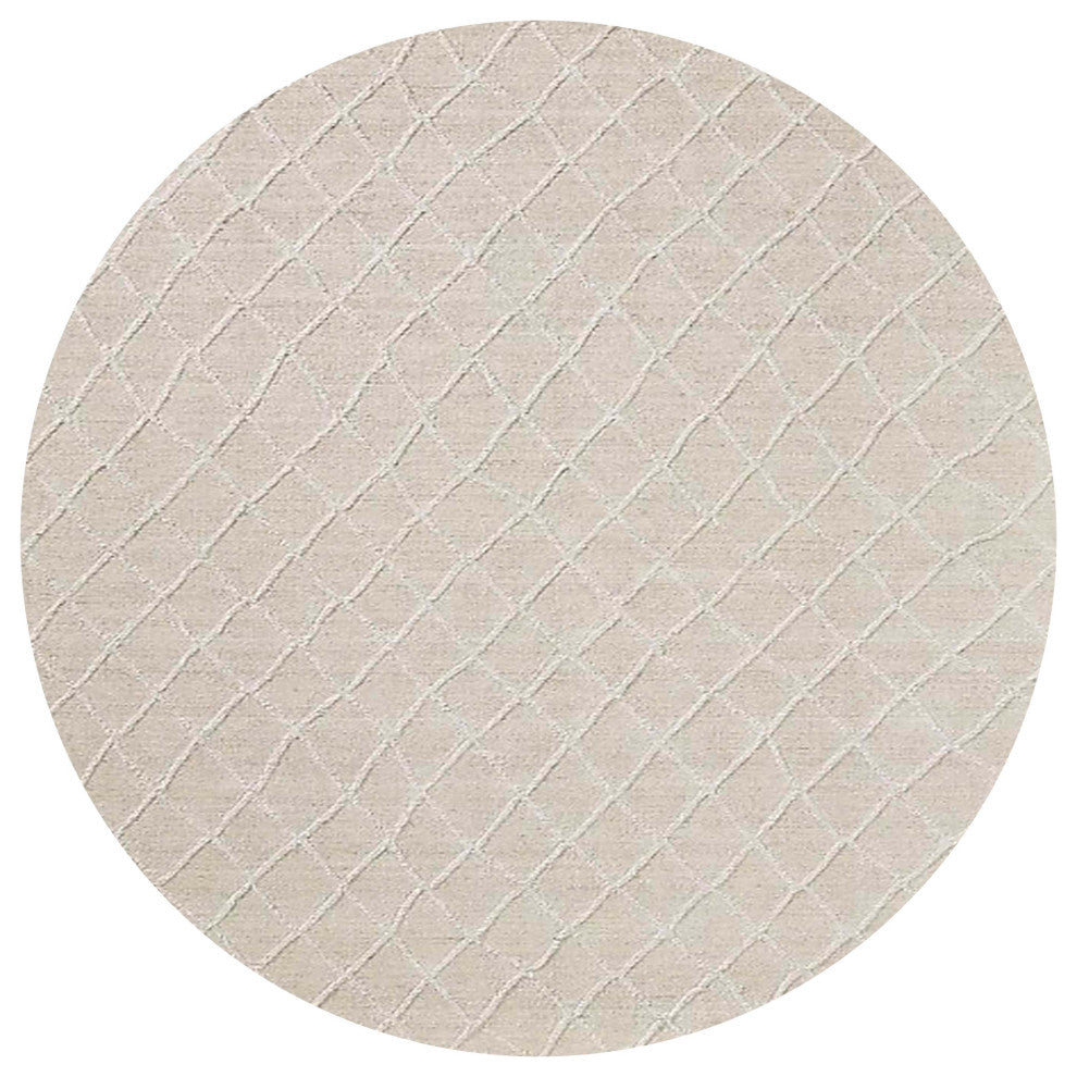 Ahgly Company Indoor Round Mid-Century Modern Area Rugs, 6' Round
