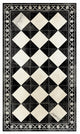 Beija Flor Gambit Chess Antique Vinyl Floor Mat, 28"x48"