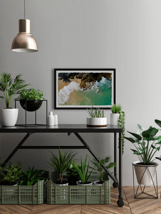 "Dance With the Waves" Framed Painting Print, 18x12