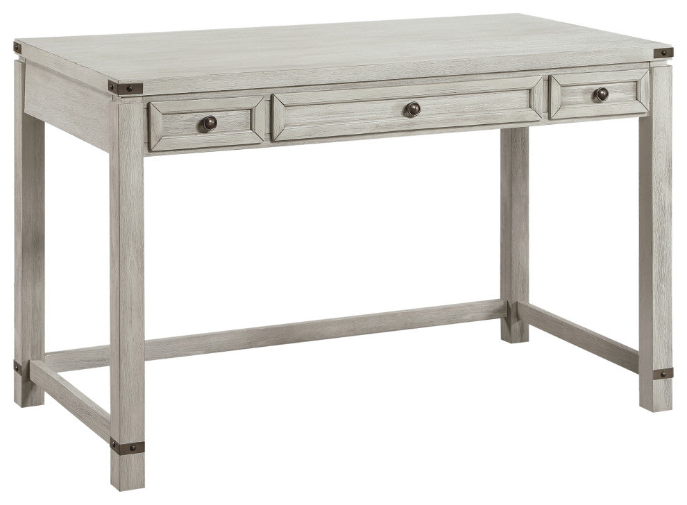 Baton Rouge Home Office Writing Desk, Champagne Oak Finish