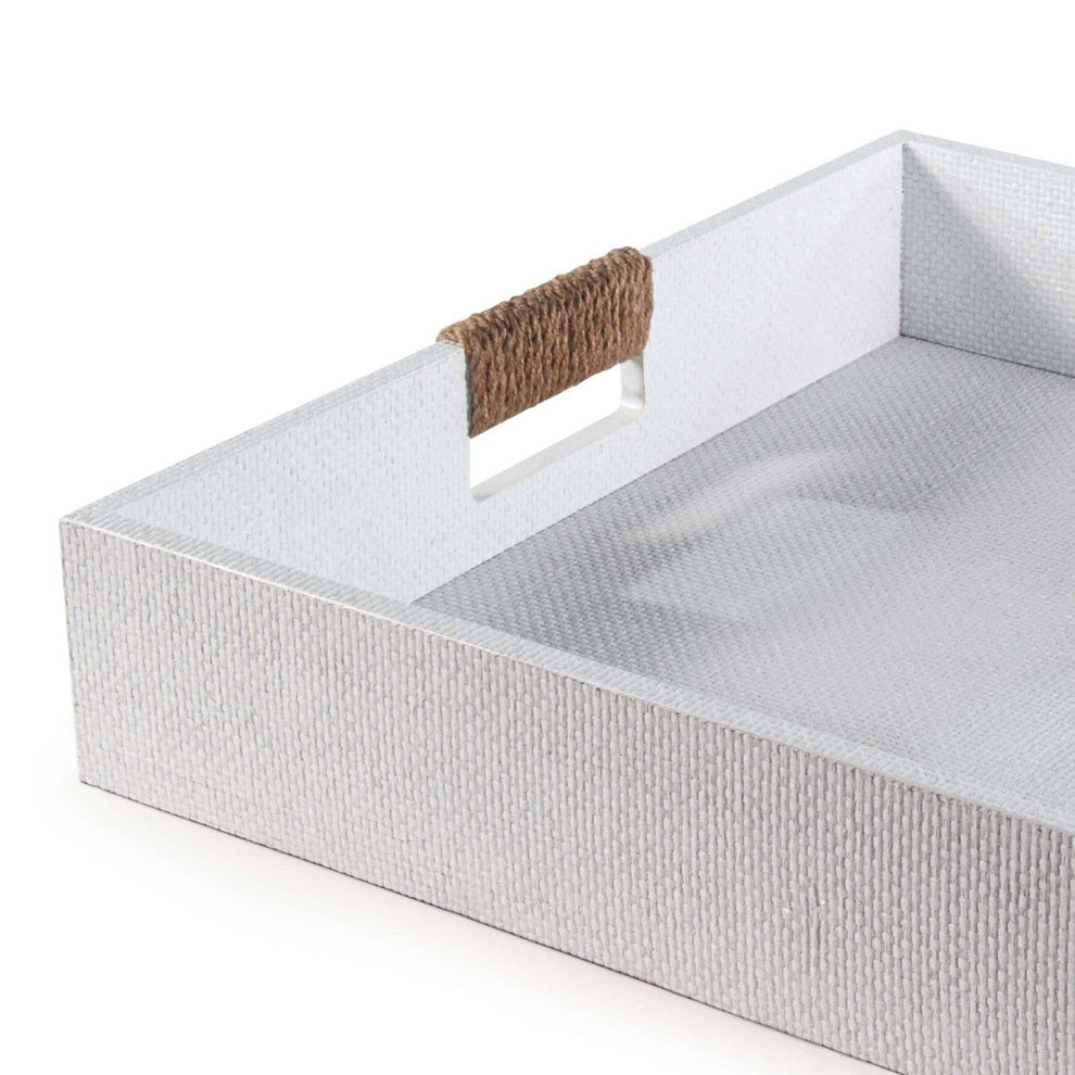 Logia Square Tray Large, White