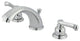 Kingston Brass Widespread Bathroom Faucet With Retail Pop-Up, Polished Chrome