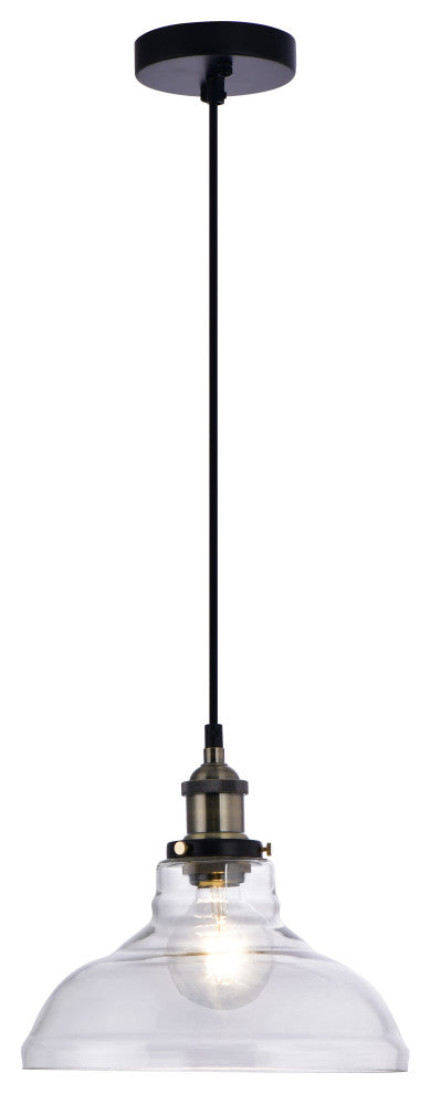 Lazzur Blavet 1 Light 11" Matte Black Pendant