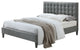ACM-25660Q, ACME Saveria Queen Bed, 2-Tone Gray PU