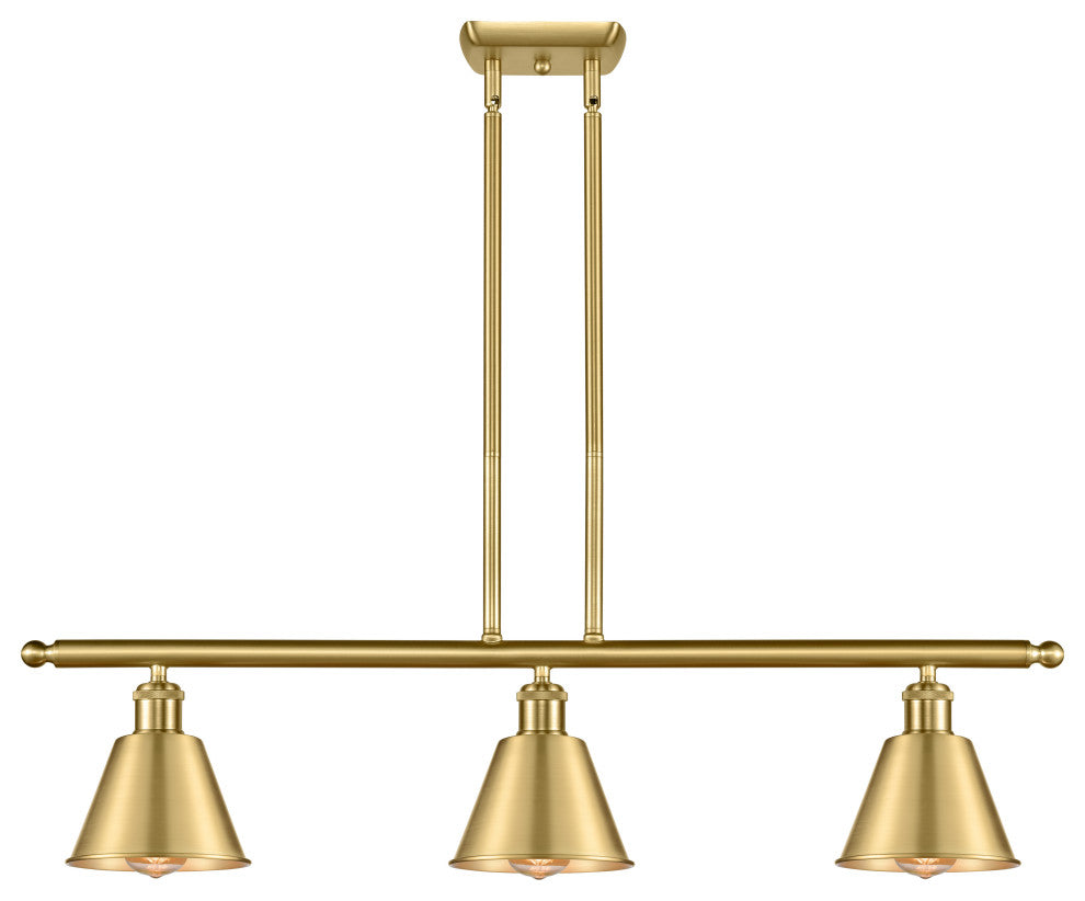 INNOVATIONS LIGHTING 516-3I-SG-M8-LED Smithfield 3 Light Island Light