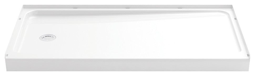Sterling Ensemble Vikrell Left-Hand Drain Alcove Shower Kit 72"x24"x48", White