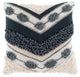 Surya Pretoria Dark Blue Pillow Shell With Polyester Insert 18"H X 18"W