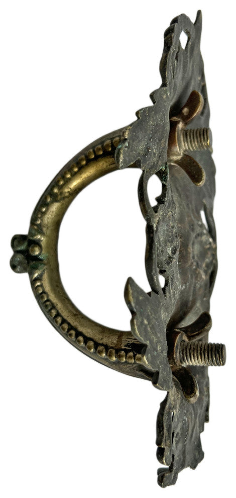 Consigned Antique Brass Art Nouveau Handle Pull