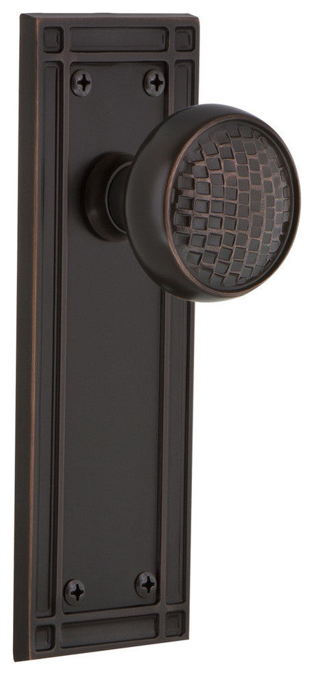Mission Plate Single Dummy Craftsman Door Knob