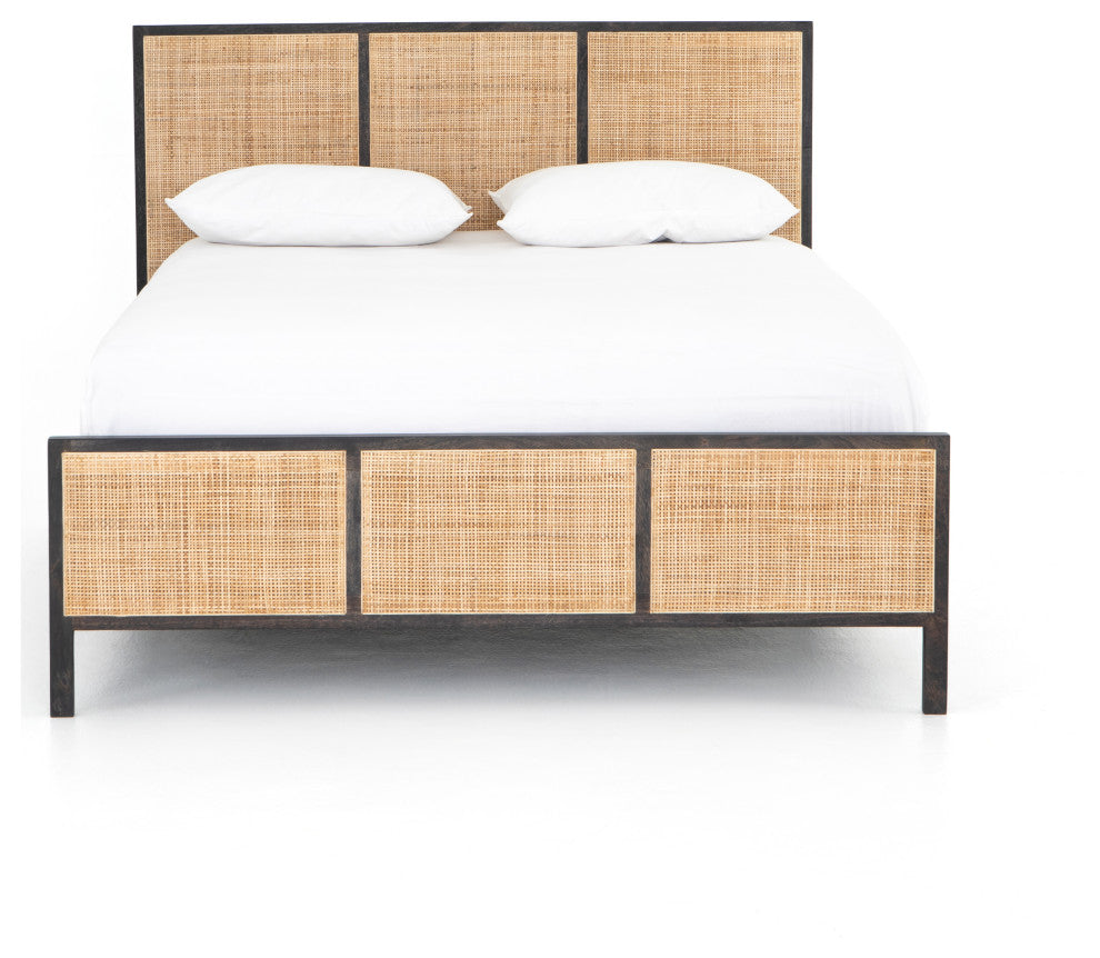 Sydney King Bed-Black Wash