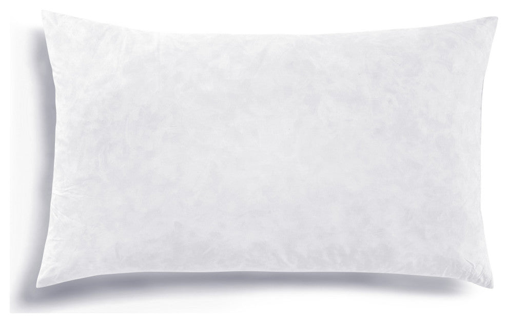 White Down Pillow Insert, 1PC, 17"x25"