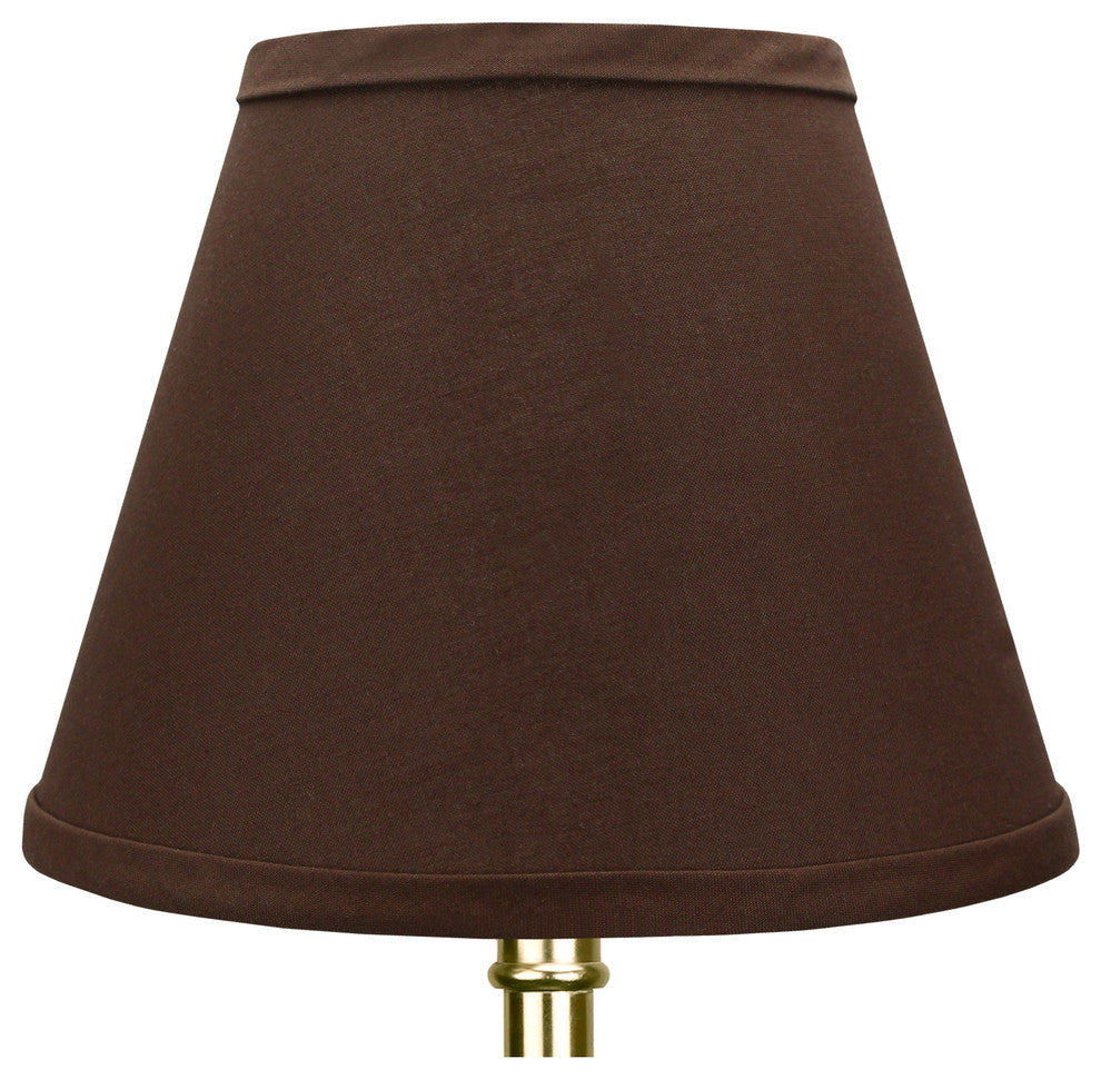 Fenchel Shades, 5"x9"x7" Bulb Clip Attachment Empire Lamp Shade, Linen