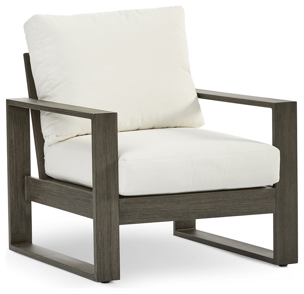 Tanglewood Deep Seating Patio Chair with Cushion, Cast Silver