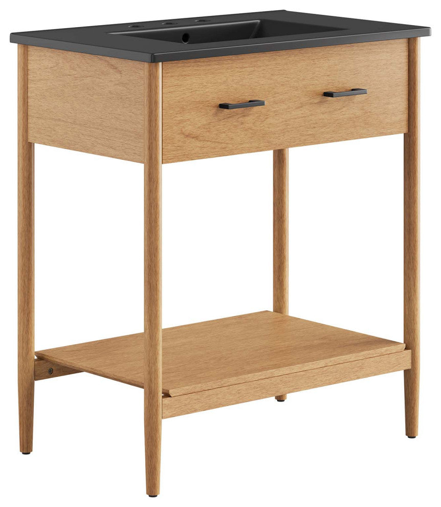 Zaire 30" Bathroom Vanity - Natural Black