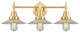 Innovations 447-3W-SG-G2 3-Light Bath Vanity Light, Satin Gold