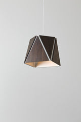 Calx 10 LED Pendant, Brushed Brass, Dark Stained Walnut, Brushed Brass