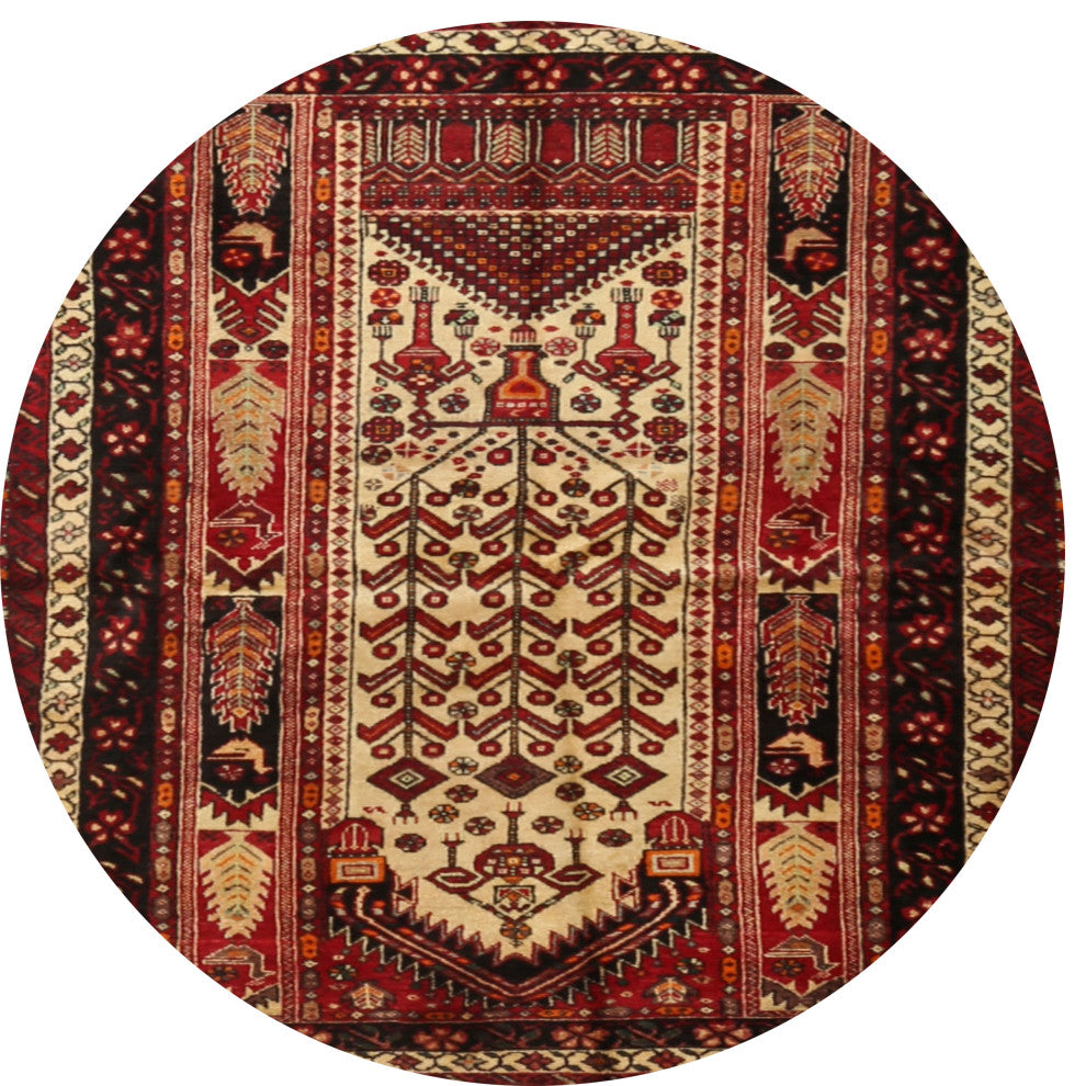 Ahgly Company Indoor Round Traditional Area Rugs, 4' Round