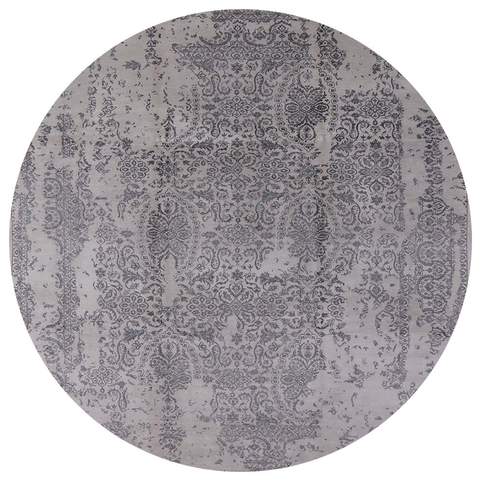 Ahgly Company Indoor Round Mid-Century Modern Area Rugs, 8' Round
