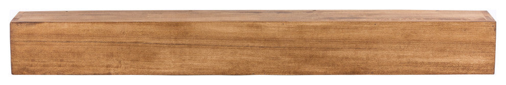 Modern Farmhouse Fireplace Mantels, Aged Oak, 60" L X 5.5" H X 6.25" D