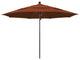 11' Fiberglass Umbrella Bronze, Olefin, Terracotta, 11'