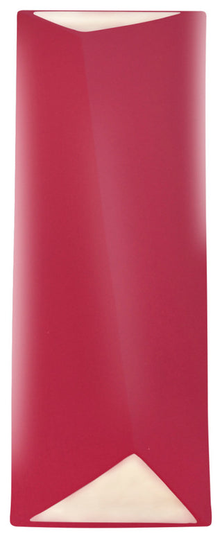 Ambiance Diagonal Rectangle LED Wall Sconce, Cerise