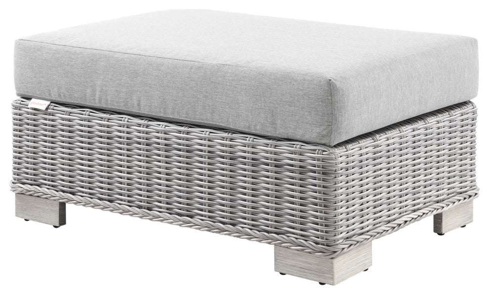 Lounge Sectional Sofa Chair Set, Rattan, Wicker, Gray, Modern, Outdoor