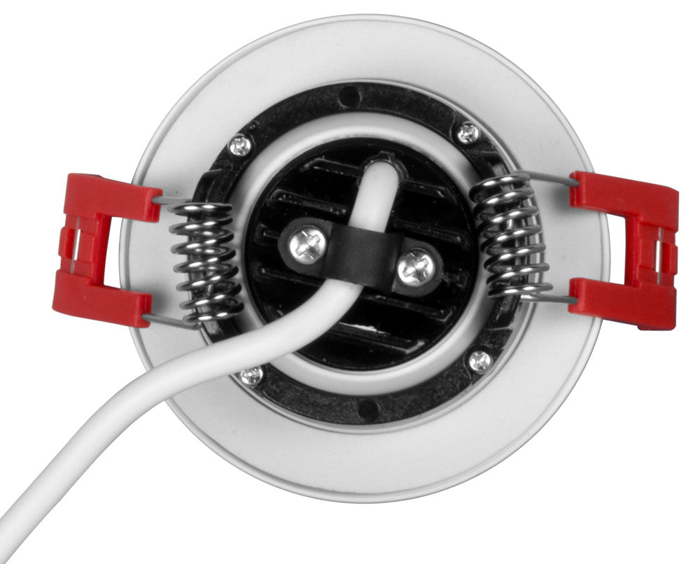 2" LED Gimbal Recessed Downlight, White, 2700k