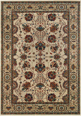 Oriental Weavers Ariana Collection Ivory/Red Floral Indoor Area Rug 6'7"X9'6"