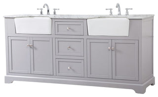 Home Living 22" Farmhouse Grey-Light Bathroom Vanity