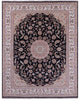 Handmade Wool & Silk Persian Nain Rug 8' 2" X 10' 5" - Q14722