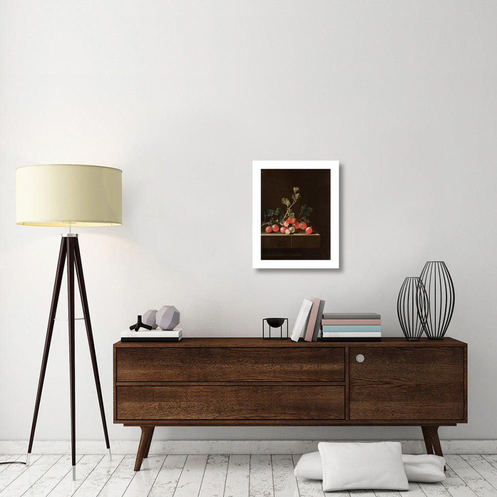 "Gooseberries on a Table, 1701" Digital Paper Print by Adriaen Coorte, 19"x24"