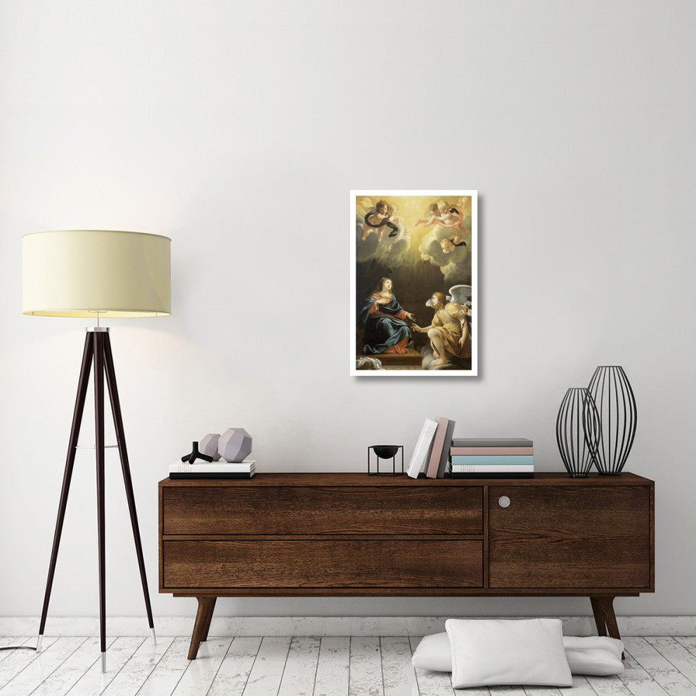 "Annunciation" Digital Paper Print by Simon Vouet, 22"x32"