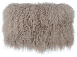 TOV Furniture Tibetan Sheep Sandy Brown Long Pillow