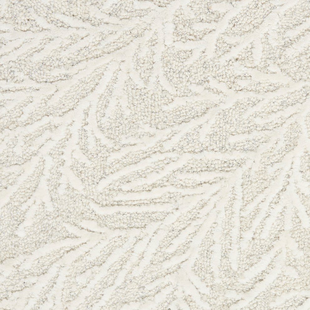 Michael Amini Ma30 Star 4' x 6' Ivory Modern Indoor Area Rug