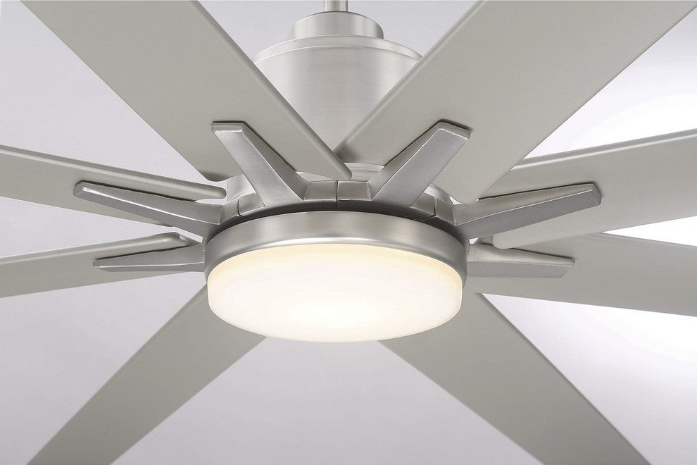 Savoy 72-5045-8SV-SN, Bluffton 72" 8 Blade Ceiling Fan