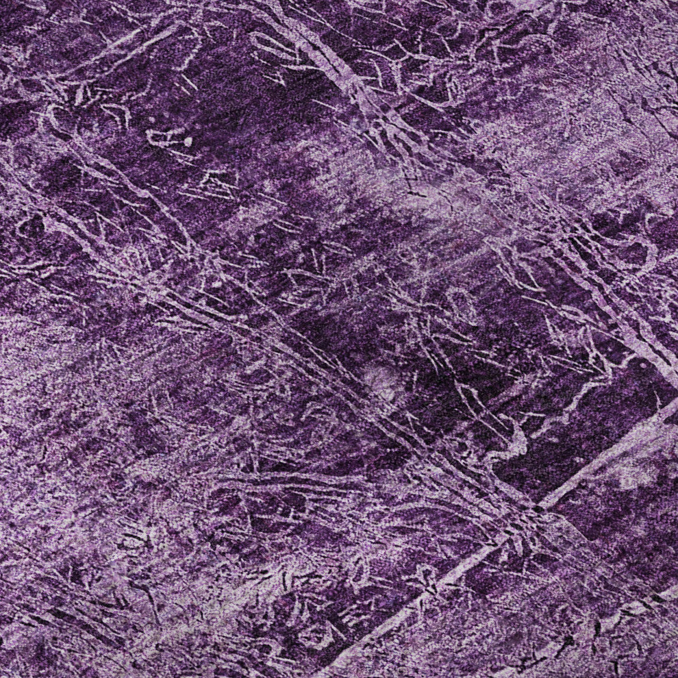 Premium Machine Washable Mayfield AMF559 Purple 8' x 10' Rug