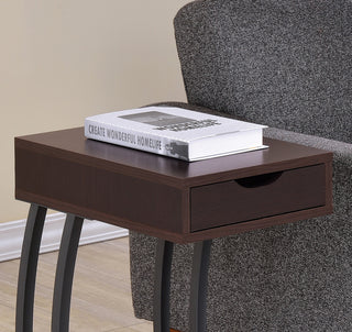 Accent Table with Storage Drawer, Cappuccino