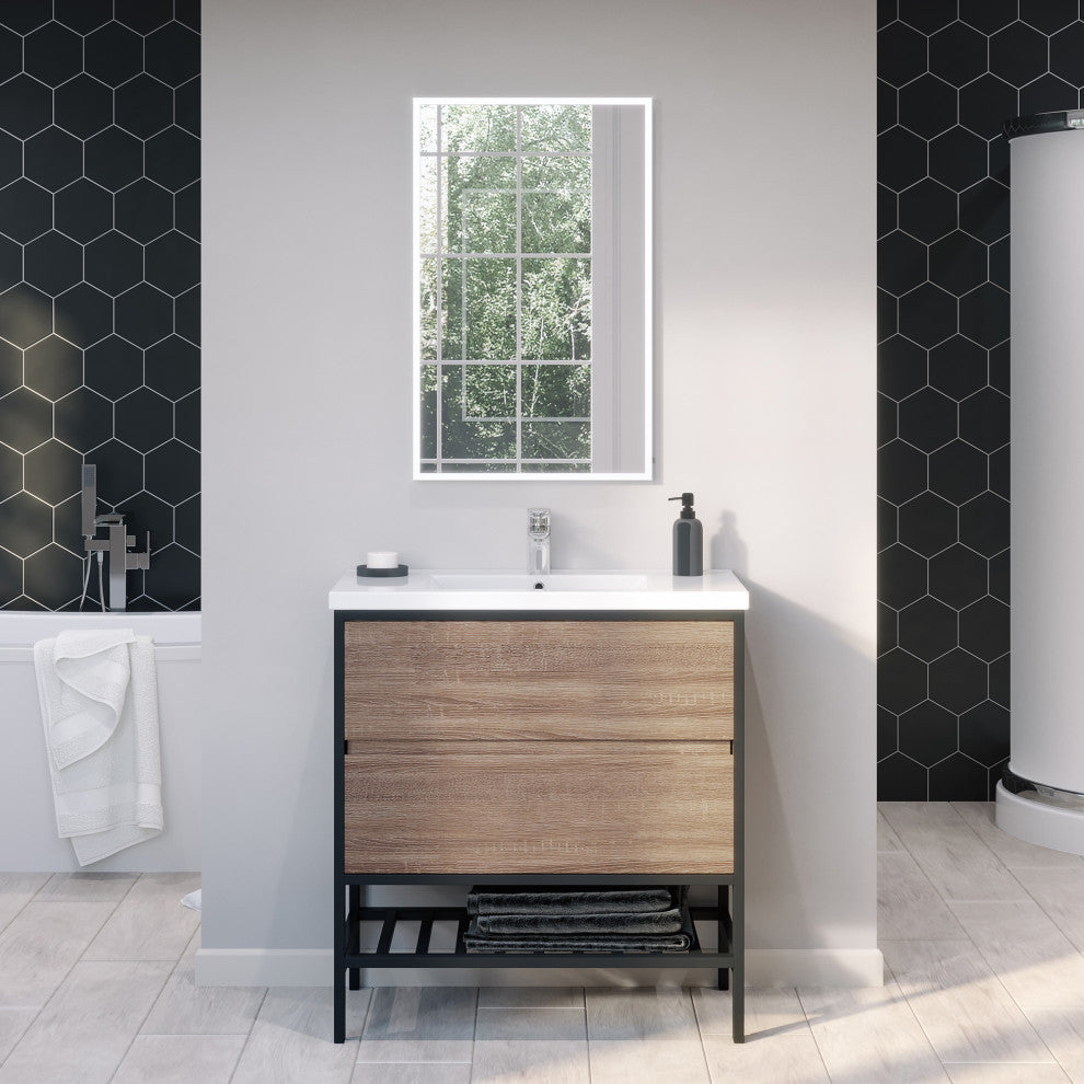Memphis Single Vanity, Taupe, 32"