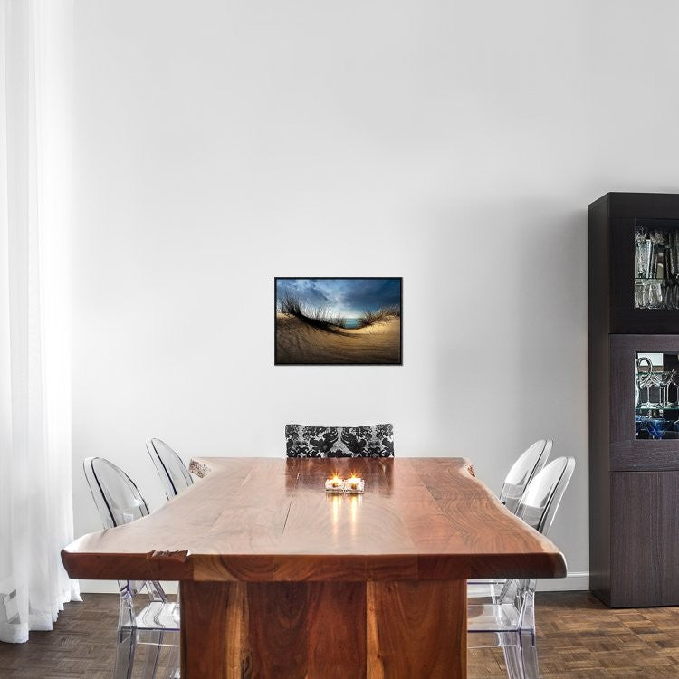 "Dunes" Framed Canvas Giclee by Wim Schuurmans, 23x16"