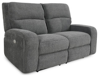 Polaris Slate Power Reclining Sofa and Recliner