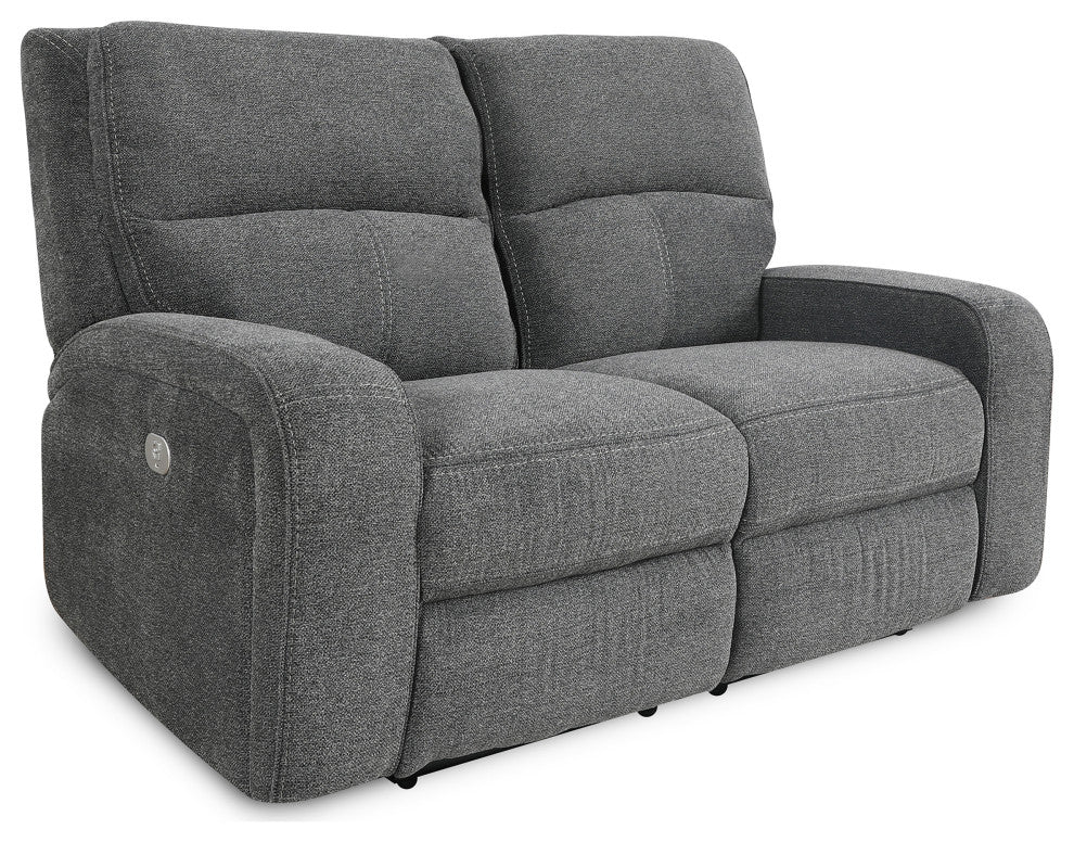 Polaris Slate Power Reclining Sofa and Recliner