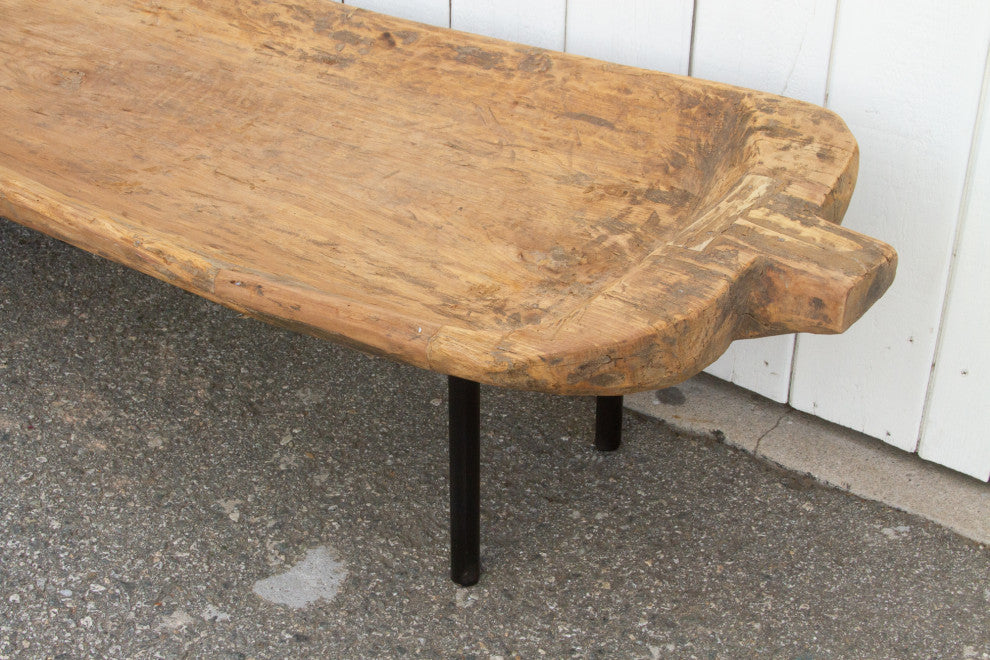 Antique Naga Wooden Trough Table