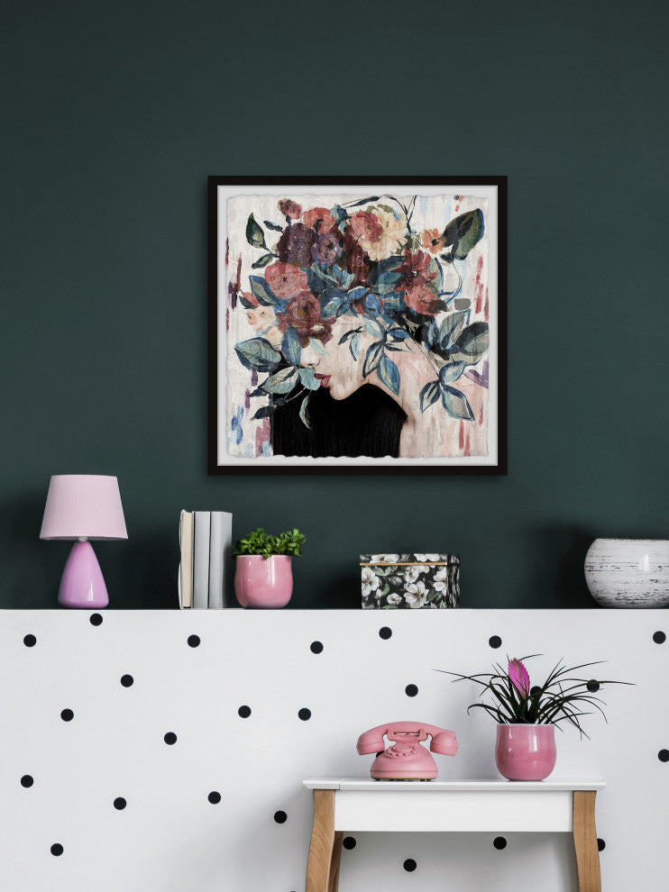 "Obsessed Thoughts" Framed Painting Print, 24x24
