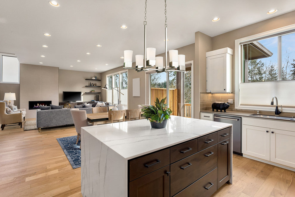 Ciara Springs 6 Light Pendant, Brushed Nickel
