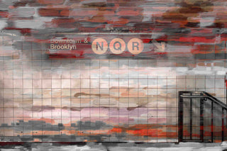 "Downtown and Brooklyn" Print on Canvas, 45"x30"