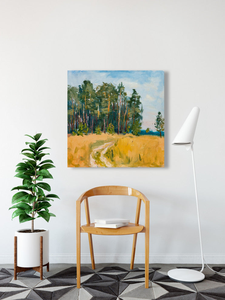 "Leave the Roads" Painting Print on Wrapped Canvas, 24x24