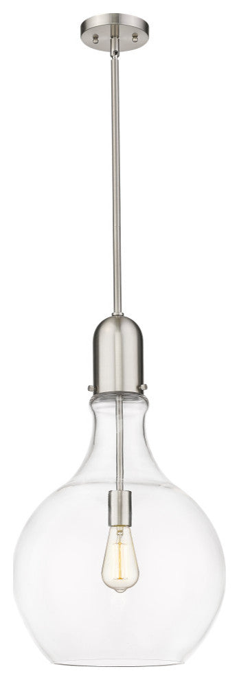 Innovations Lighting 492-1S-SN-G582-14-LED Amherst 1 Light 13.75" Pendant