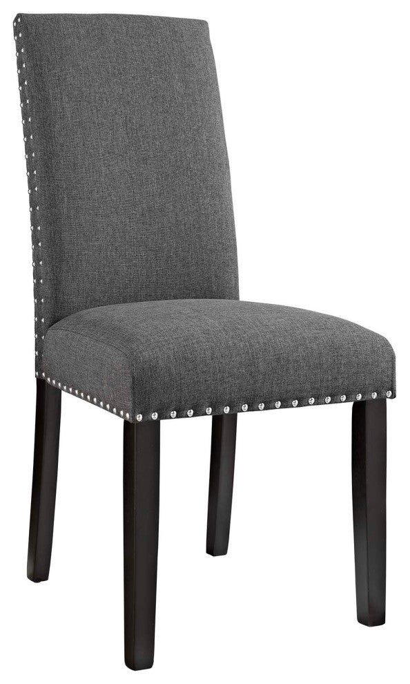 Gray Parcel Dining Side Chair Fabric Set of 2