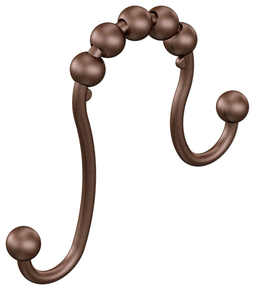 Moen Shower Curtain Rings, 12-Pack, Old World Bronze