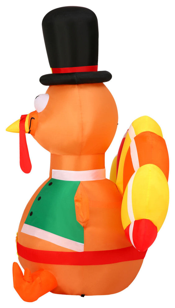 6-Ft. Turkey Inflatable With Lights